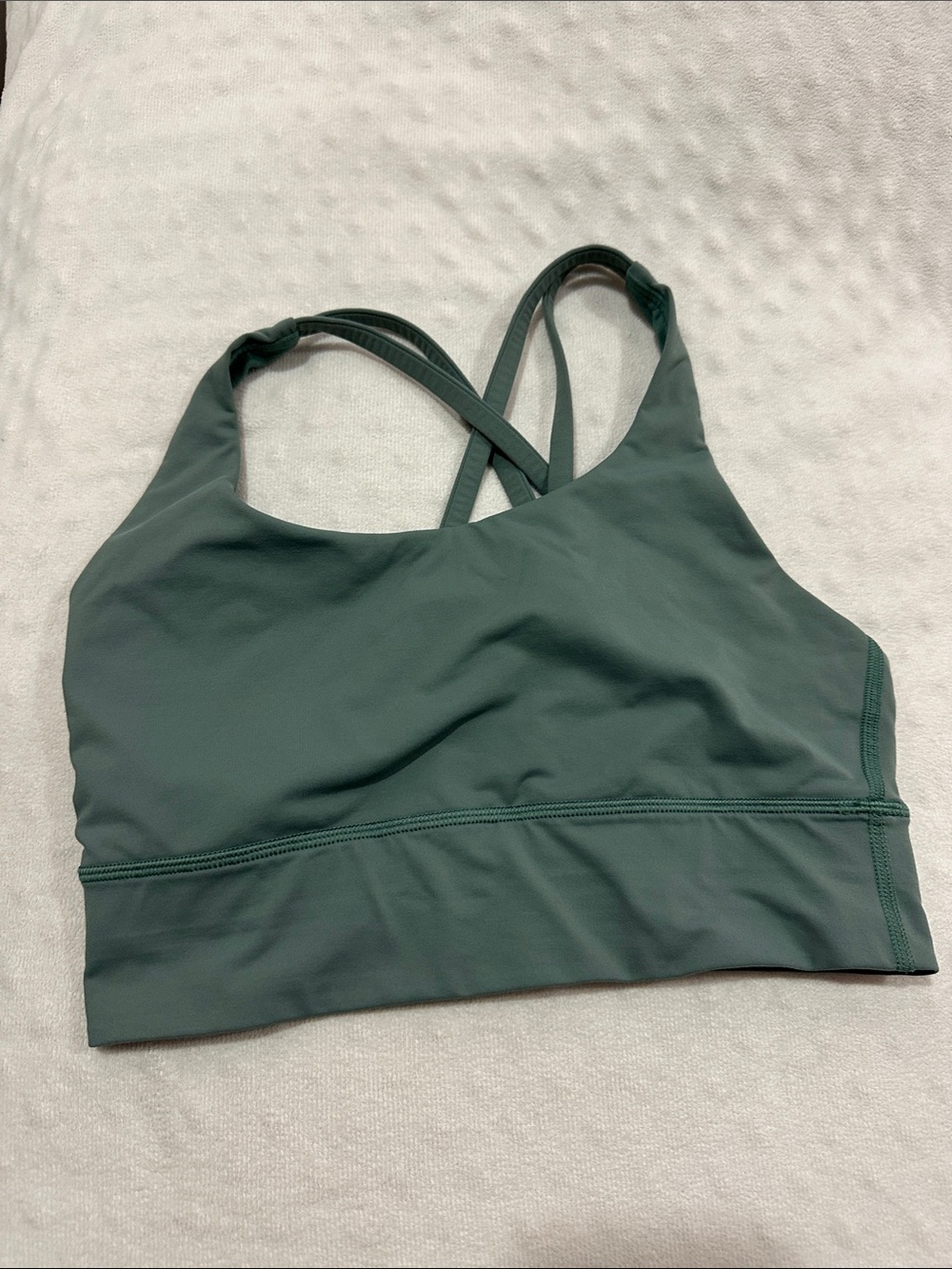 Lululemon Women’s Cross-Back Sports Bra - Slate Green Size 6